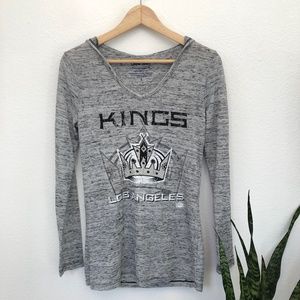 NWOT Los Angeles Kings Long Sleeve Hooded T Shirt